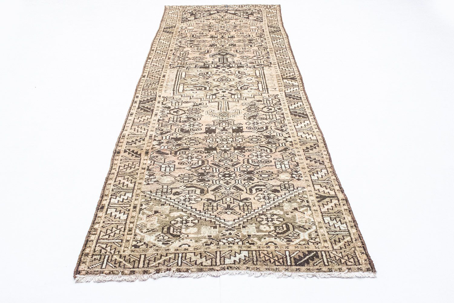 Alfombra de pasillo Alfombra Belutsch - 295 x 100 cm - marrón