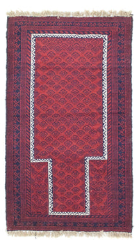 Alfombra Belutsch - 135 x 79 cm - rojo