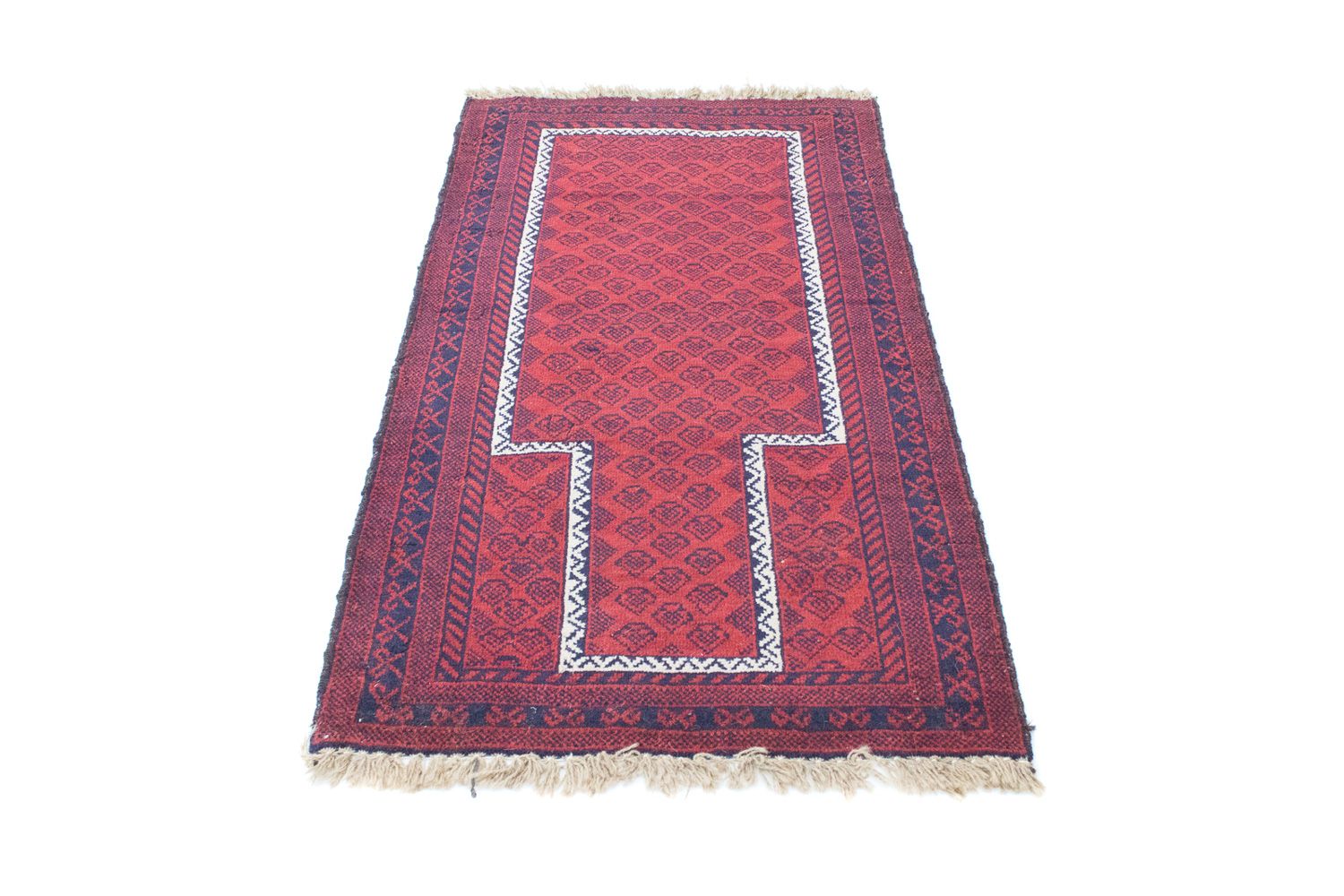 Alfombra Belutsch - 135 x 79 cm - rojo