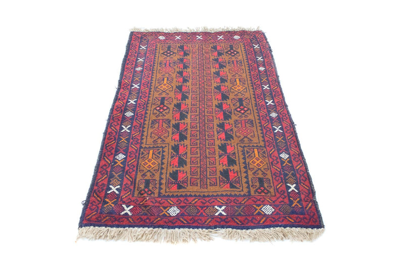 Alfombra Belutsch - 140 x 86 cm - marrón