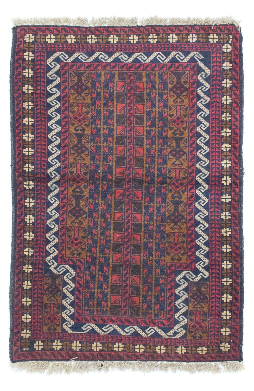 Alfombra Belutsch - 132 x 88 cm - marrón