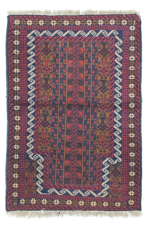 Alfombra Belutsch - 132 x 88 cm - marrón