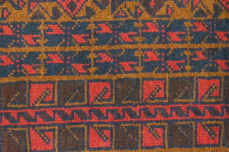 Alfombra Belutsch - 132 x 88 cm - marrón