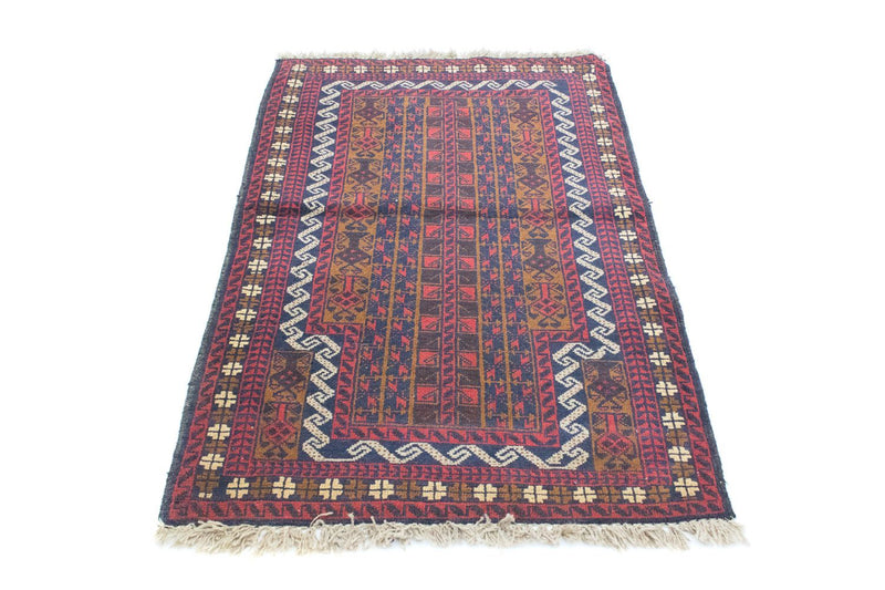 Alfombra Belutsch - 132 x 88 cm - marrón