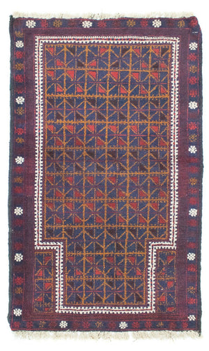Alfombra Belutsch - 137 x 84 cm - marrón