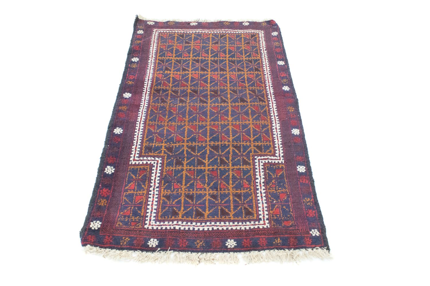 Alfombra Belutsch - 137 x 84 cm - marrón