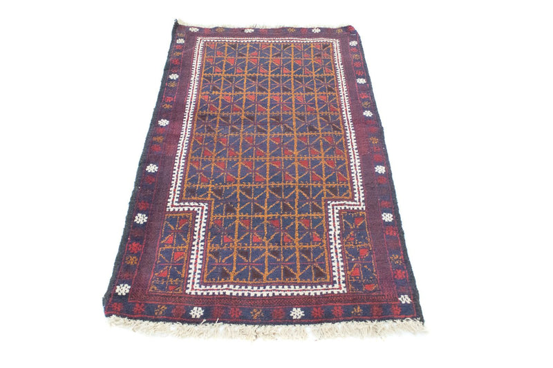 Alfombra Belutsch - 137 x 84 cm - marrón