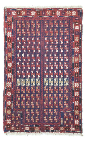 Alfombra Belutsch - 136 x 82 cm - marrón