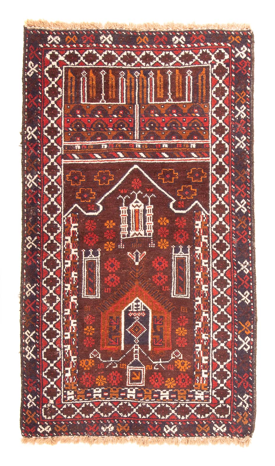 Alfombra Belutsch - 127 x 80 cm - marrón