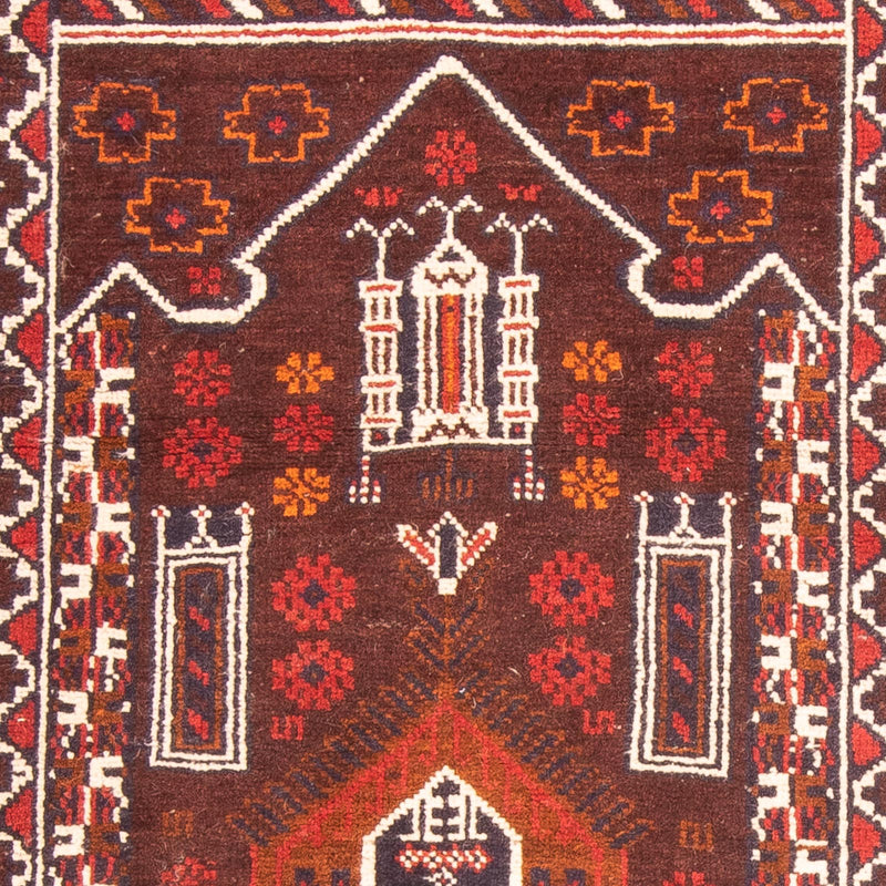 Alfombra Belutsch - 127 x 80 cm - marrón