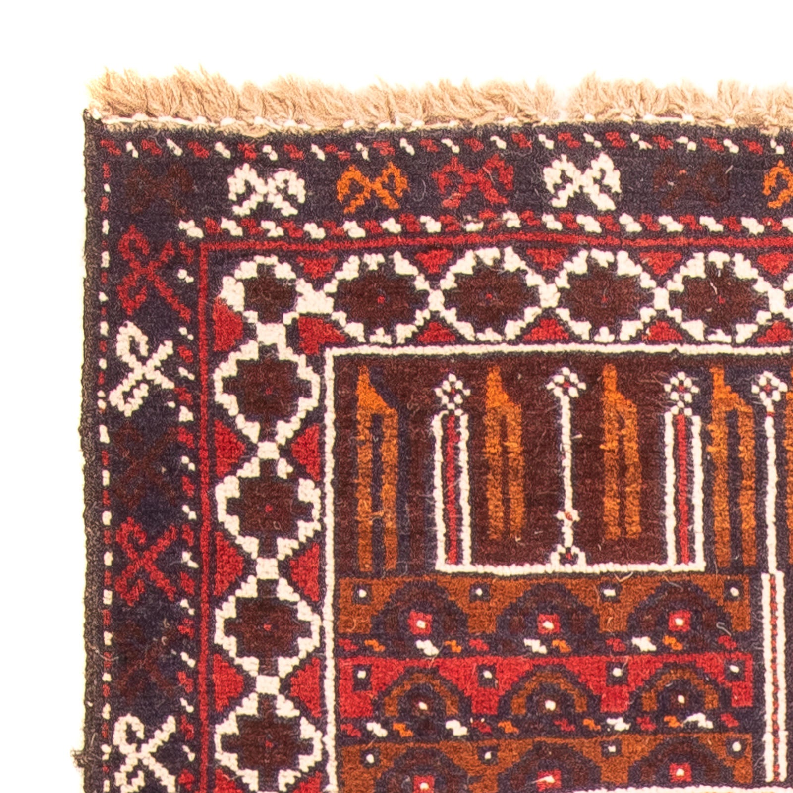 Alfombra Belutsch - 127 x 80 cm - marrón