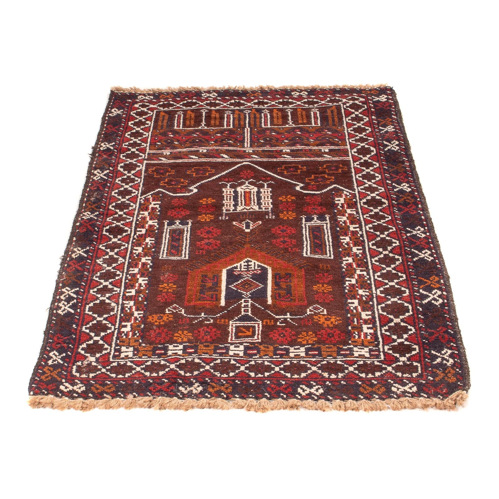 Alfombra Belutsch - 127 x 80 cm - marrón