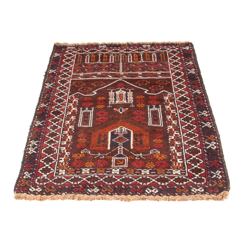 Alfombra Belutsch - 127 x 80 cm - marrón