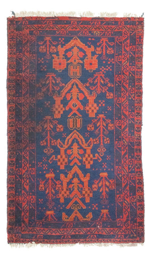Alfombra Belutsch - 143 x 85 cm - azul