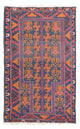 Alfombra Belutsch - 133 x 83 cm - azul