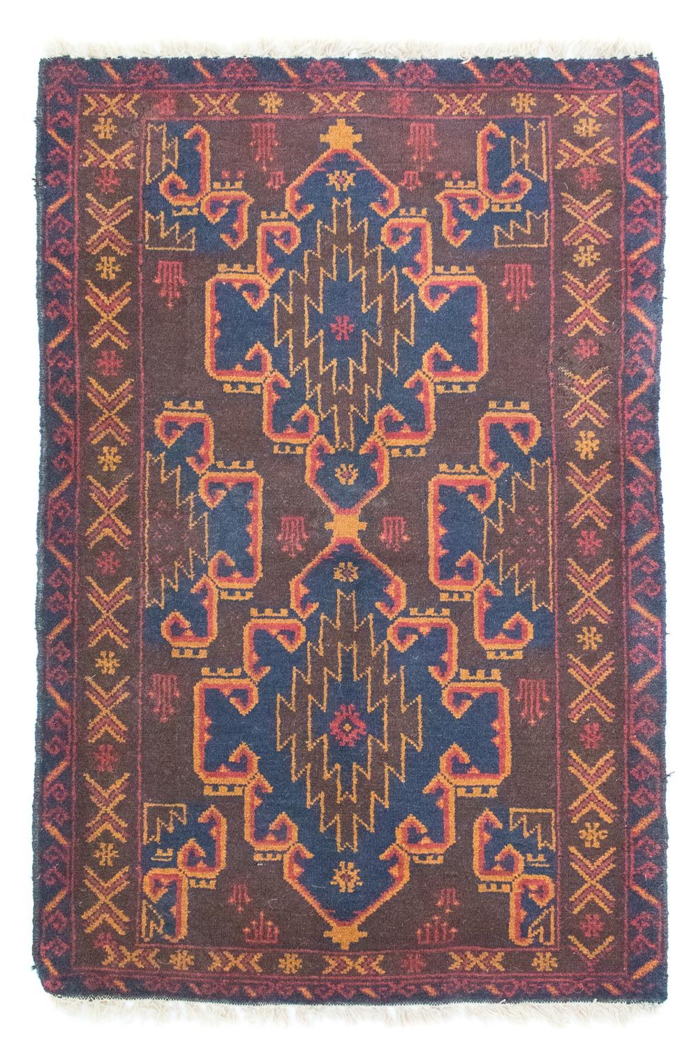 Alfombra Belutsch - 131 x 87 cm - marrón