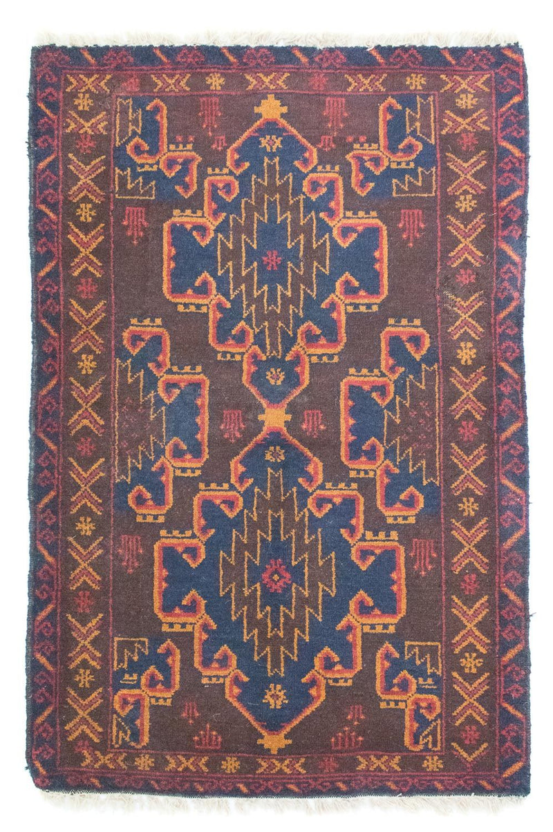 Alfombra Belutsch - 131 x 87 cm - marrón