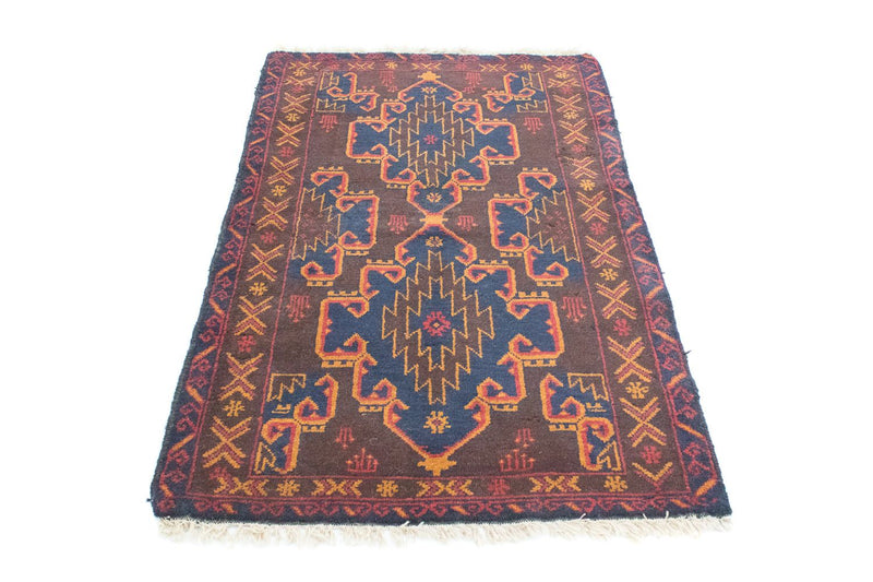 Alfombra Belutsch - 131 x 87 cm - marrón