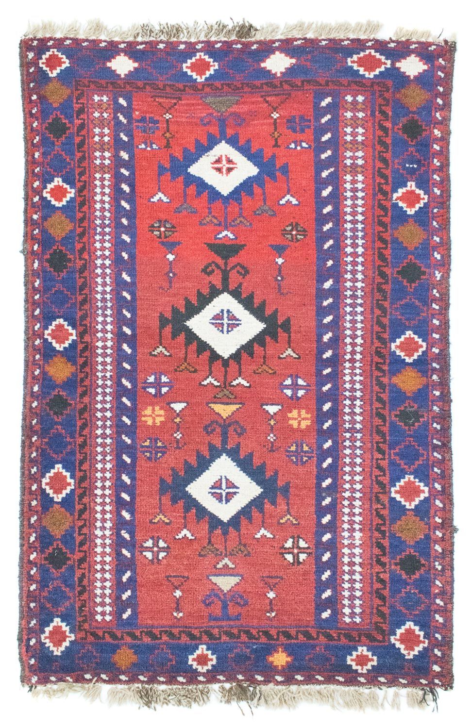 Alfombra Belutsch - 128 x 77 cm - rojo