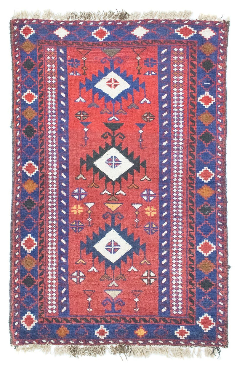 Alfombra Belutsch - 128 x 77 cm - rojo