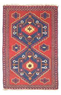 Alfombra Belutsch - 124 x 77 cm - rojo