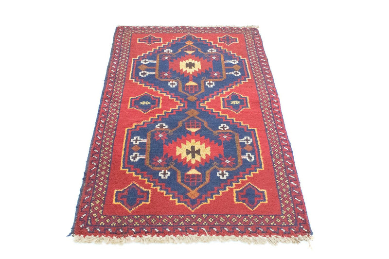 Alfombra Belutsch - 124 x 77 cm - rojo