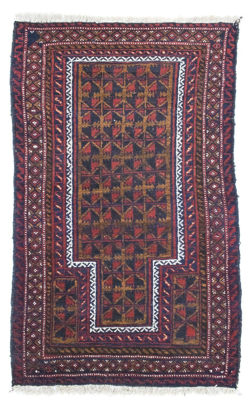 Alfombra Belutsch - 136 x 83 cm - marrón