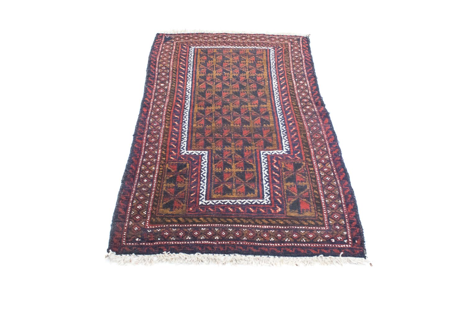 Alfombra Belutsch - 136 x 83 cm - marrón