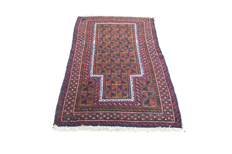 Alfombra Belutsch - 136 x 83 cm - marrón