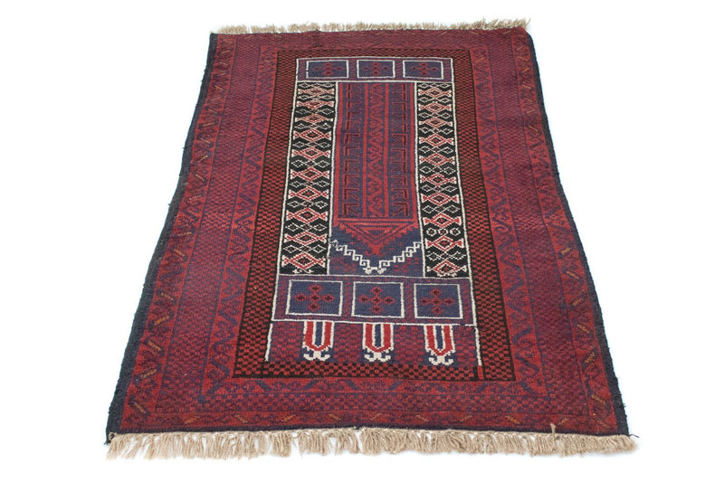 Alfombra Belutsch - 131 x 85 cm - rojo