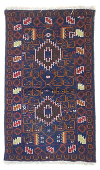 Alfombra Belutsch - 136 x 76 cm - azul