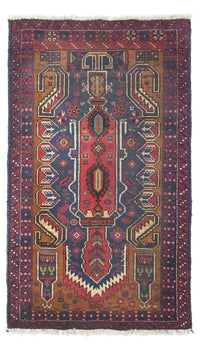 Alfombra Belutsch - 147 x 85 cm - azul
