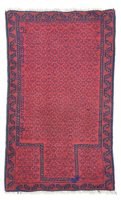 Alfombra Belutsch - 129 x 75 cm - rojo