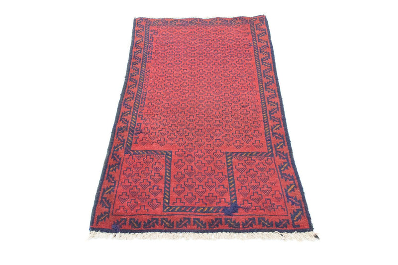 Alfombra Belutsch - 129 x 75 cm - rojo