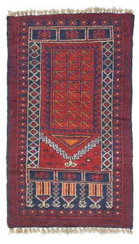 Alfombra Belutsch - 125 x 73 cm - marrón