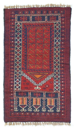 Alfombra Belutsch - 125 x 73 cm - marrón