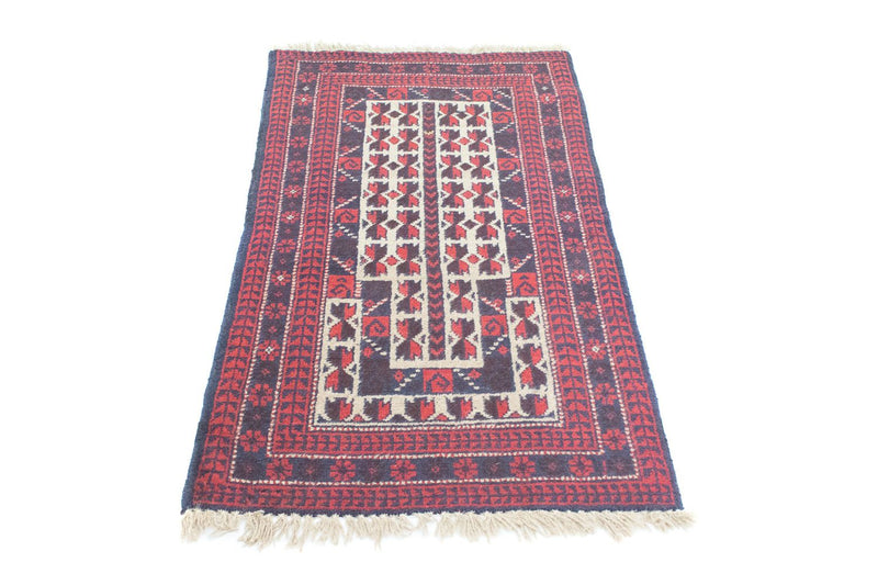 Alfombra Belutsch - 118 x 70 cm - rojo
