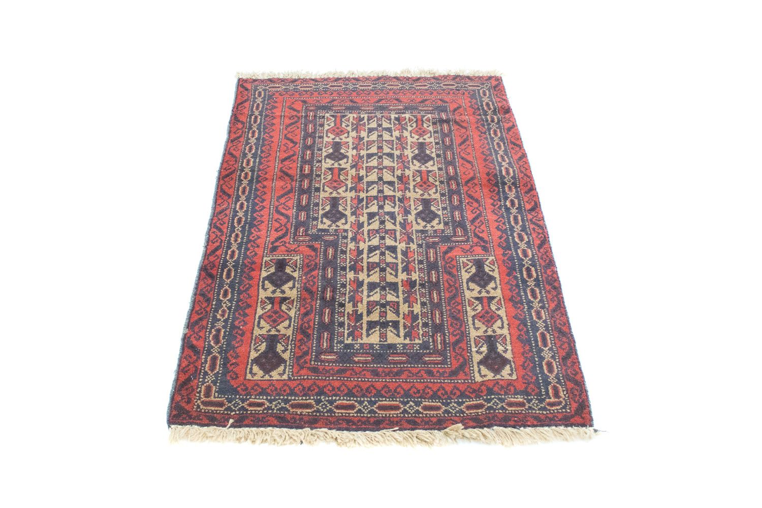 Alfombra Belutsch - 121 x 81 cm - rojo