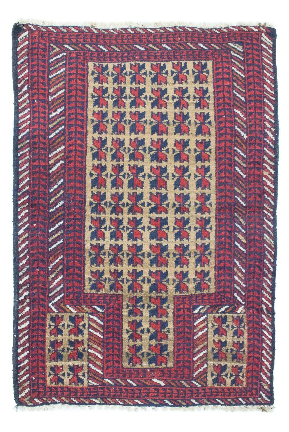 Alfombra Belutsch - 117 x 74 cm - rojo