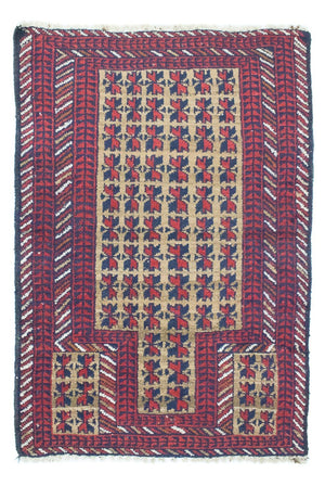 Alfombra Belutsch - 117 x 74 cm - rojo