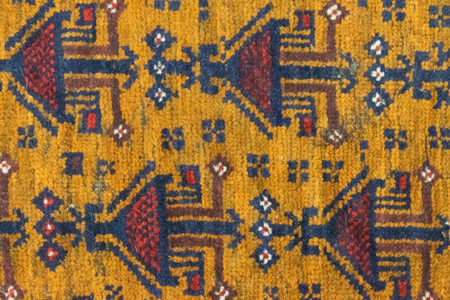 Alfombra Belutsch - 131 x 74 cm - amarillo