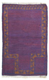 Alfombra Belutsch - 131 x 82 cm - púrpura