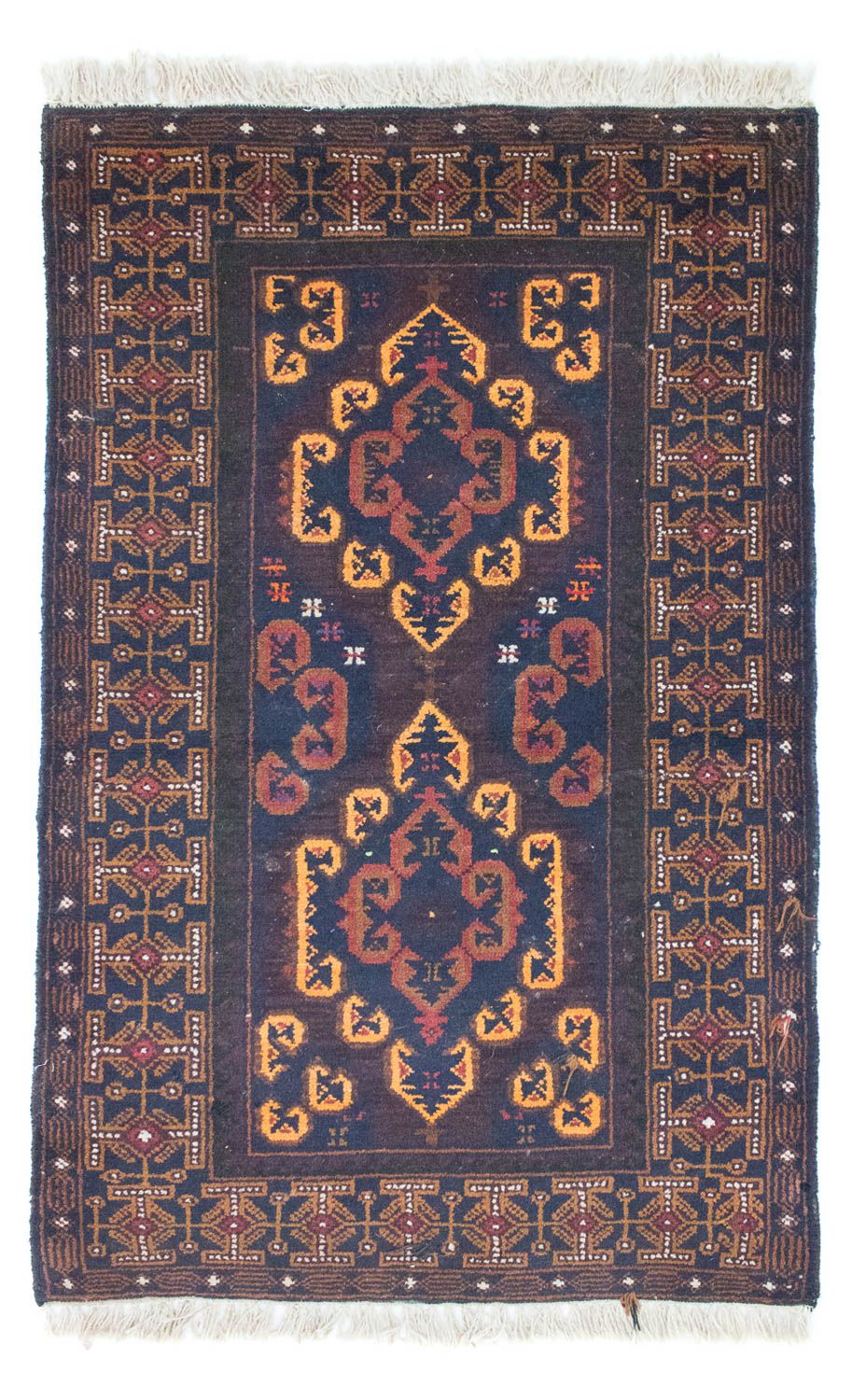 Alfombra Belutsch - 134 x 81 cm - marrón