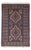 Alfombra Belutsch - 134 x 81 cm - marrón