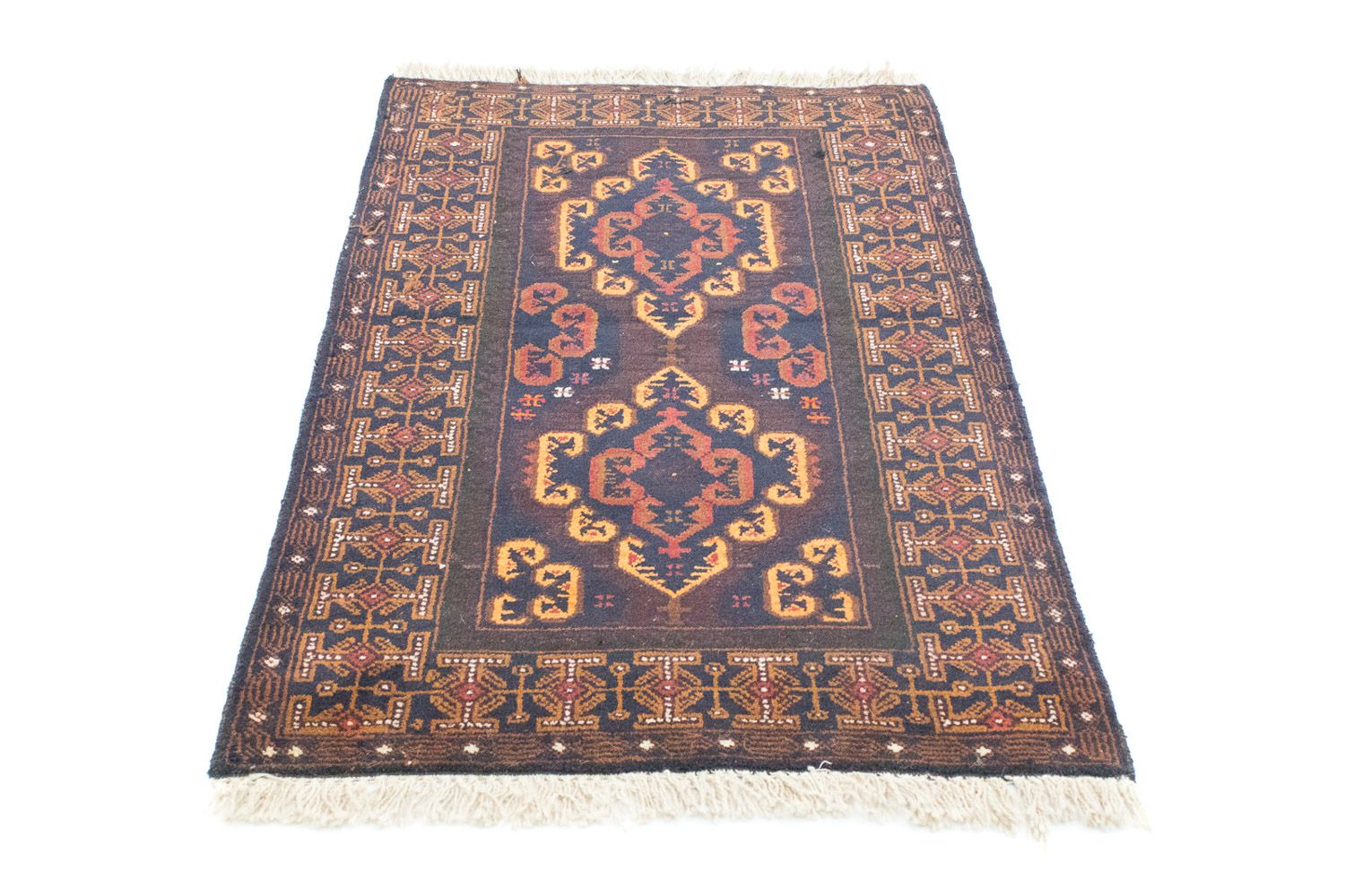 Alfombra Belutsch - 134 x 81 cm - marrón