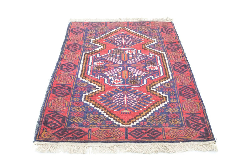 Alfombra Belutsch - 128 x 84 cm - rojo