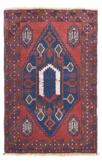 Alfombra Belutsch - 131 x 82 cm - azul