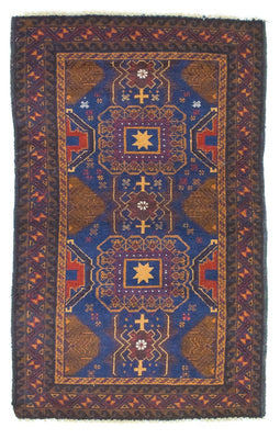 Alfombra Belutsch - 137 x 81 cm - azul