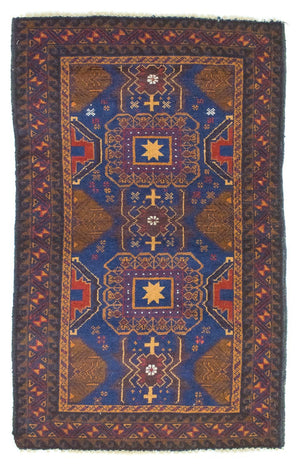 Alfombra Belutsch - 137 x 81 cm - azul