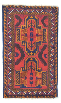 Alfombra Belutsch - 134 x 75 cm - rojo